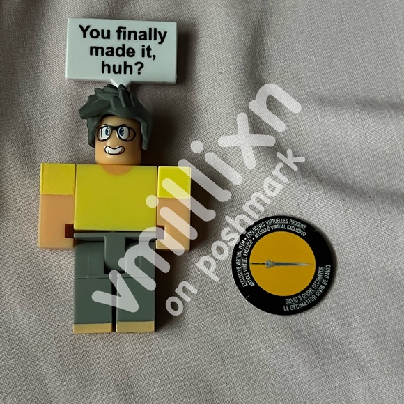 Roblox TOY CODE: DAVID Mini figure with DAVID'S DIVINE DECIMATOR - Picture 1 of 2